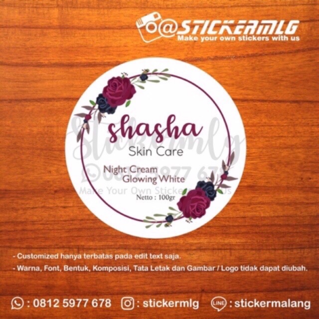 

Sticker Label Produk 0119