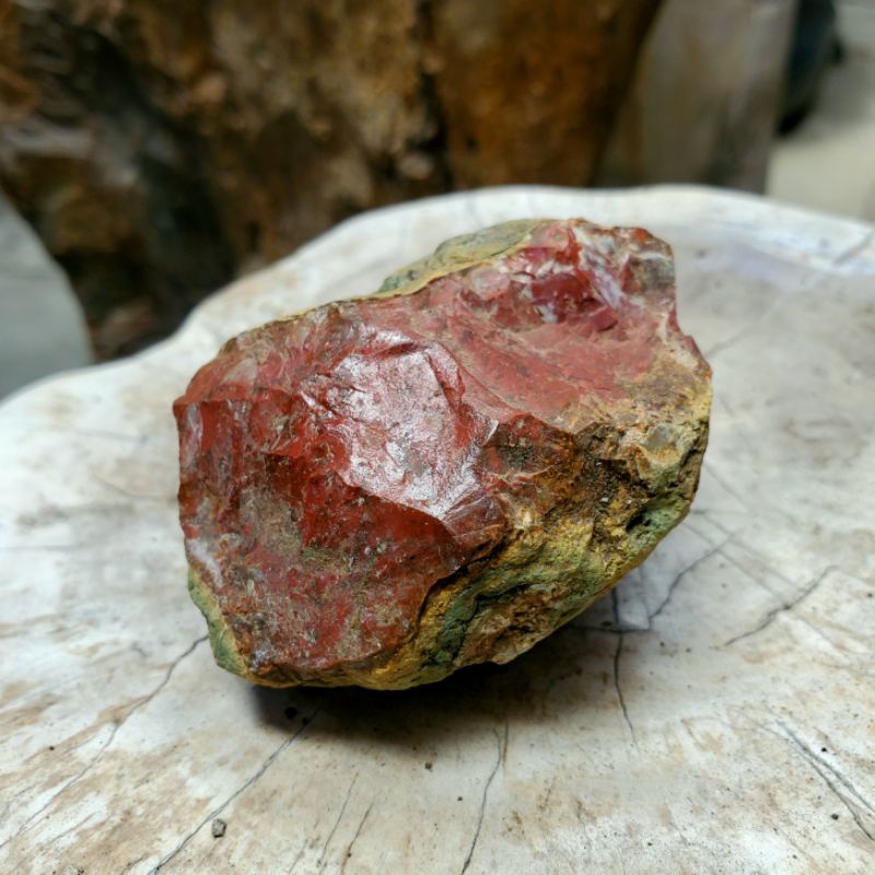 Bongkahan batu akik jasper merah B37