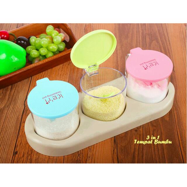 3in1 TEMPAT BUMBU WARNA WARNI LUCU UNIK & MURAH
