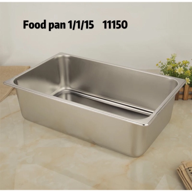 gastronom Food pan 1/1/15 ke dalam 15cm wadah penyimpan 11150 stainless steel