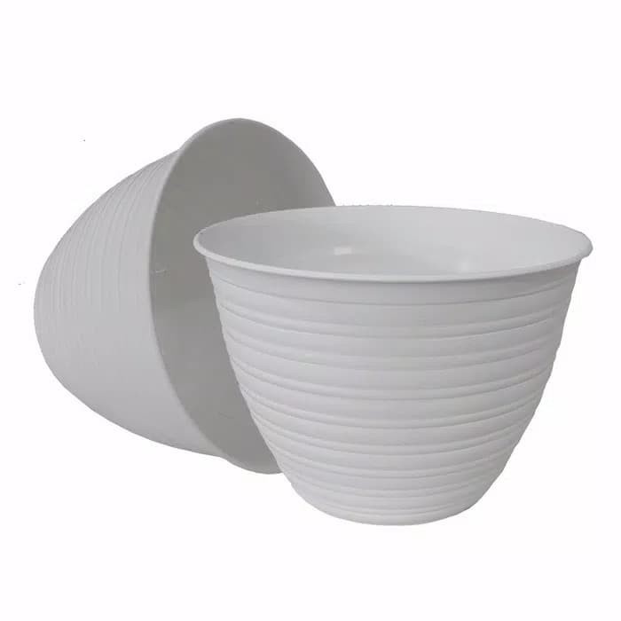 pot bunga tawon putih 30cm