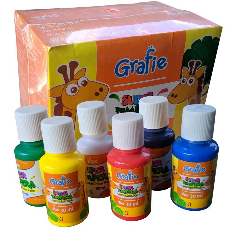 

[KODE LIZ7U] Grafie Super Tempera 6 Warna @30 ml