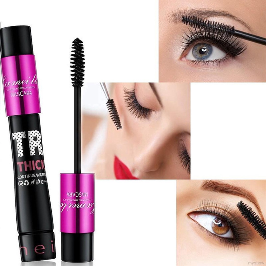 Maskara Lameila Ultra Volumizer  Thick Waterproof fiber eyelash primer Mascara 790 Ampuh Memanjangkan Melentikkan Bulu Mata dan Pelebat Alis