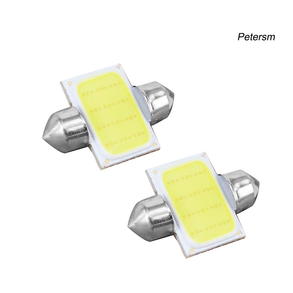 RX*2Pcs 12V COB LED White Interior Light Lamp Car Caravan Motorhome Reading