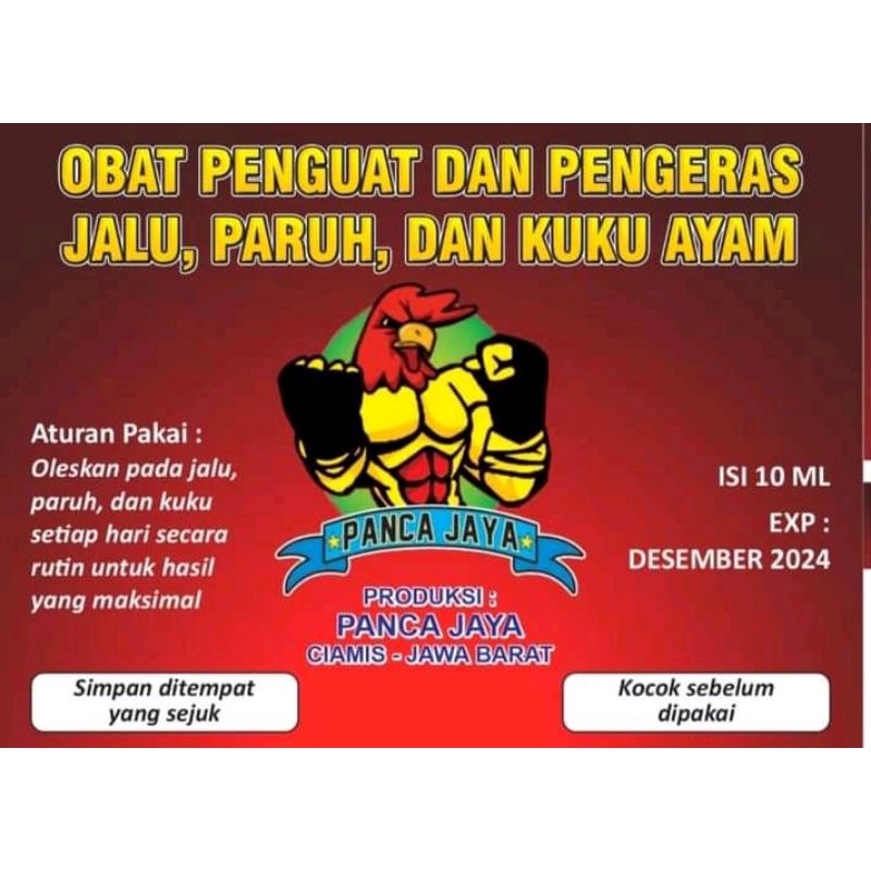 OBAT PENGUAT DAN PENGERAS JALU, PARUH DAN KUKU AYAM PANCA JAYA