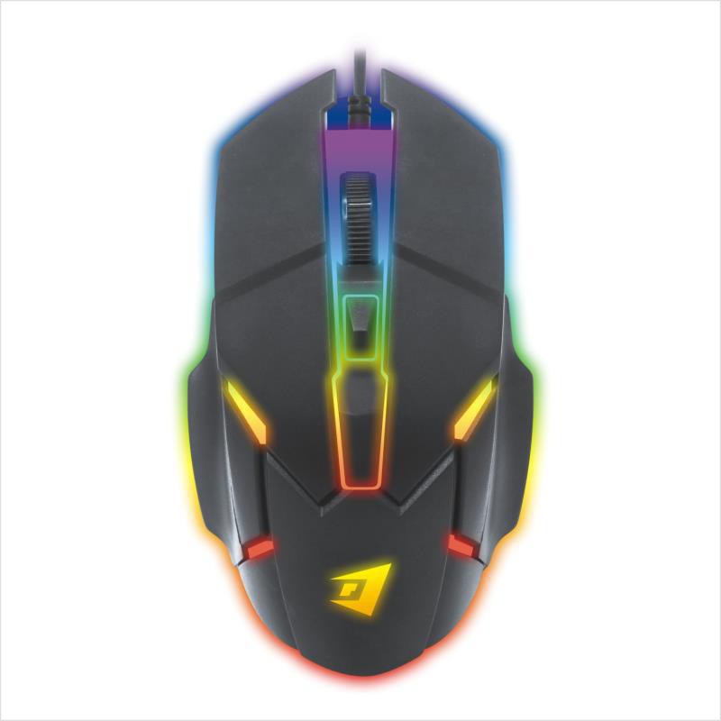 Mouse Wired Gaming Jertech M300 RGB High Speed Robot Desain Rocket Strong Material New
