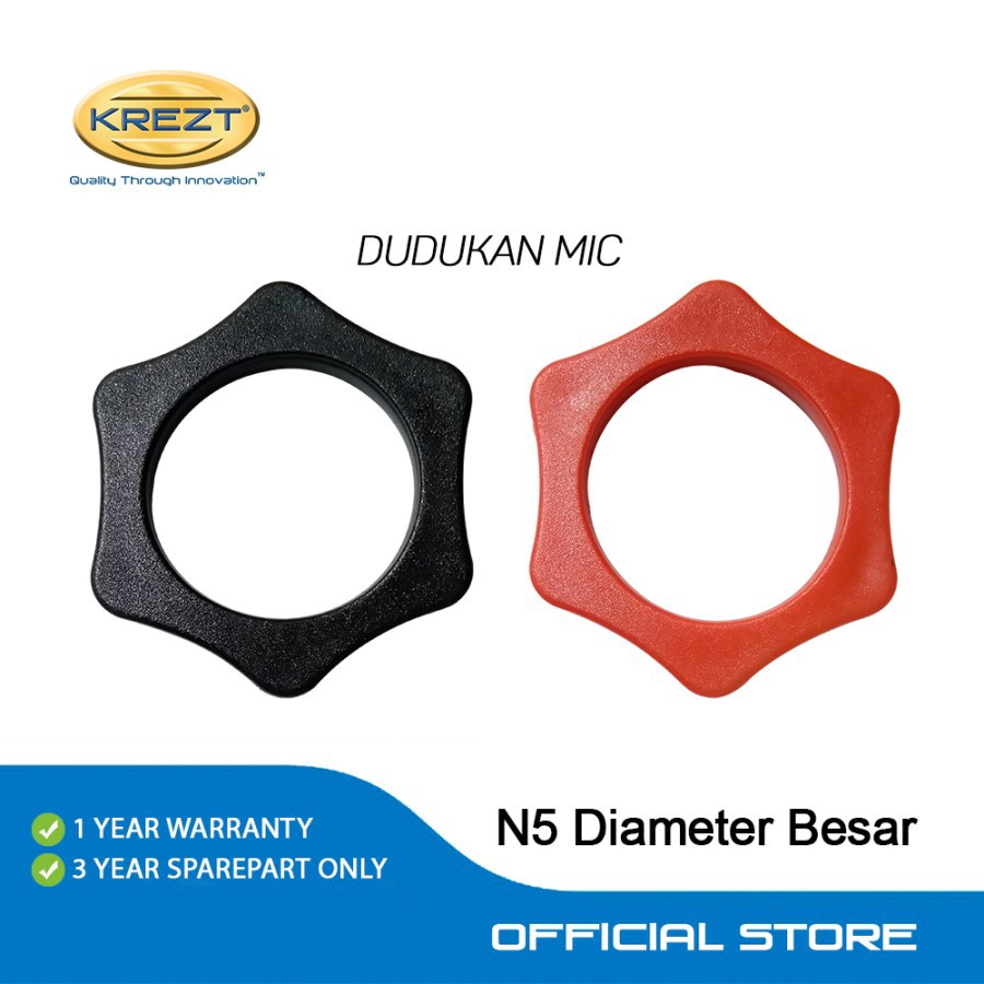 MICROPHONE RING | KARET MICROPHONE N5 DIAMETER LUBANG 4 CM