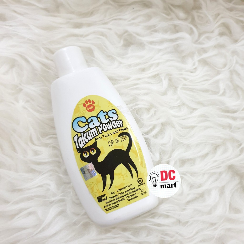 Cat Talcum Powder Tick&amp;Flea 100Gram Raid All / Bedak Kucing / Bedak Kutu