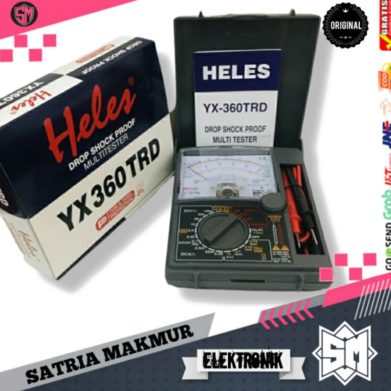 Jual Multitester Avometer Analog Heles YX360 TRD Multitester DC AC