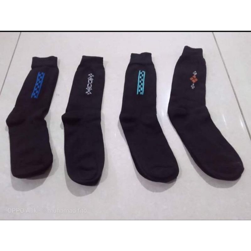 kaos kaki kerja KANTORAN ( 4 pasang ) pria dewasa bahan super grees / gambar real pick