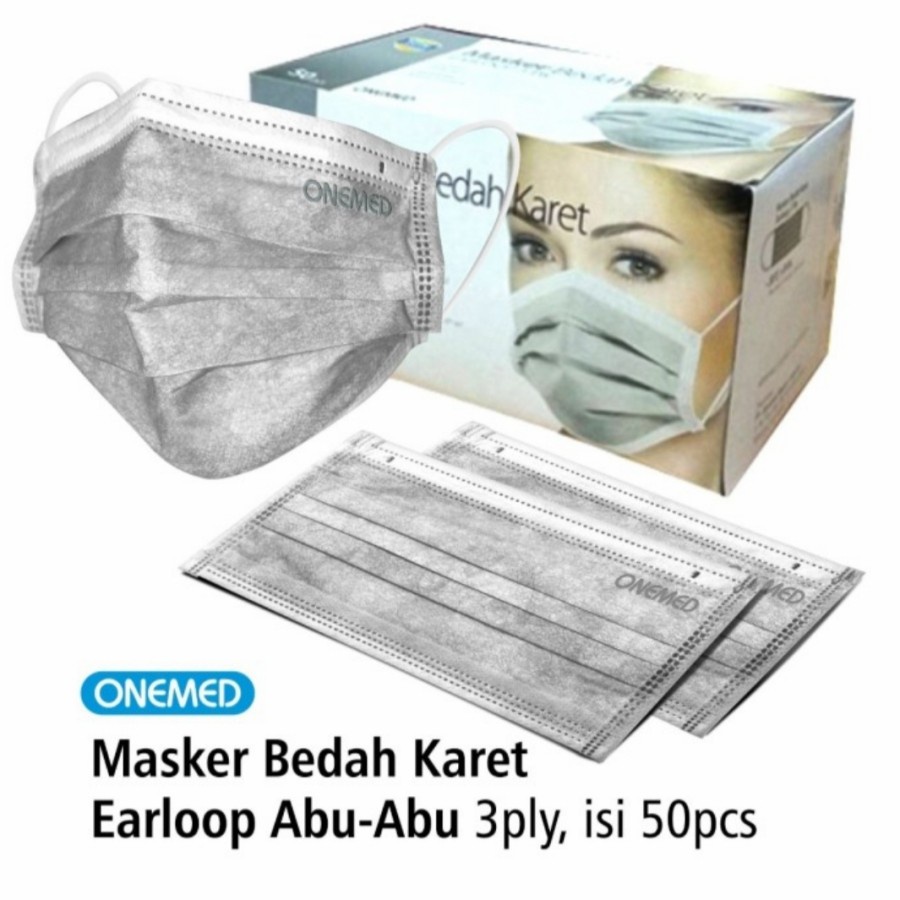 Masker medis Onemed / Masker Earloop 3ply / Masker Onemed Earloop / Masker Bedah Kesehatan / Surgical Mask / Masker 3ply / Masker Bedah 3ply / Masker Mask