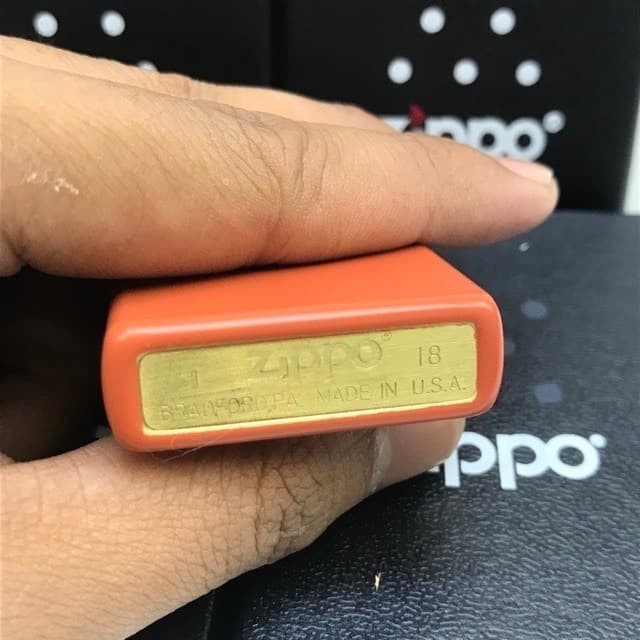 Korek Api Zippo Matte Orange Grade Ori