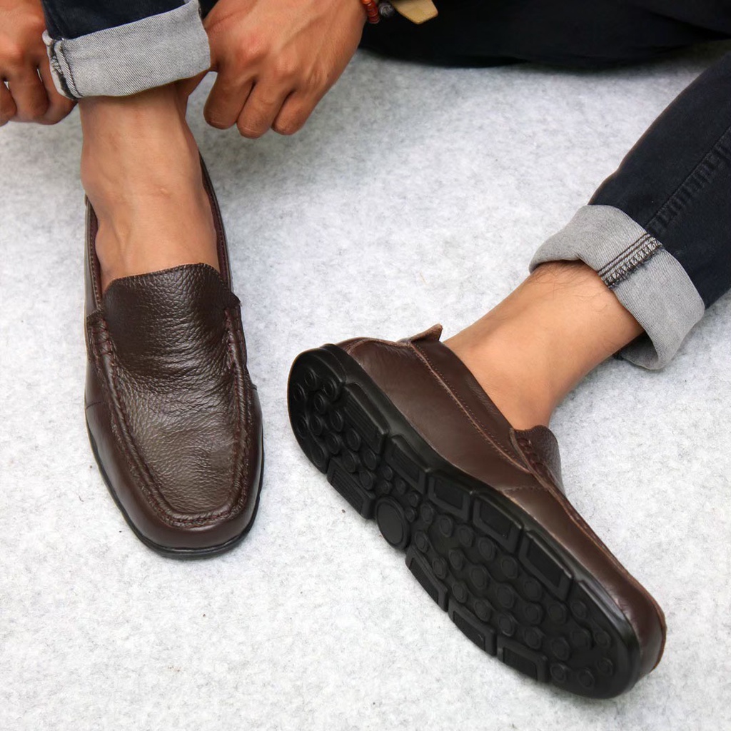 Sepatu Pantofel PRIA KULIT ASLI Chafra TOTO Slip On Formal Casual Kulit Pria Kantor Guru PNS - Sepatus Lip onFormal Nyaman Murah Berkualitas Pansus Kulit