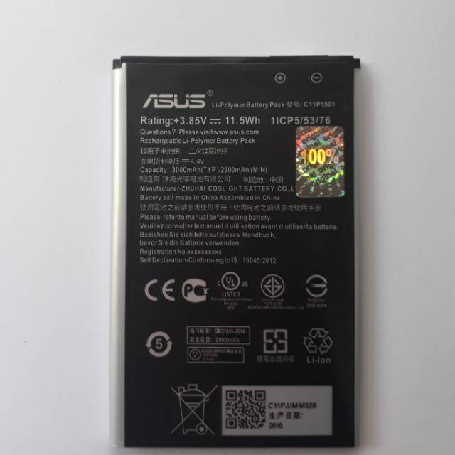 Baterai Original Asus Zenfone 2 Laser ZE550KL ZD551KL ZE601KL Zenfone Selfie ZD551KL Z5E500KG Z00Rd