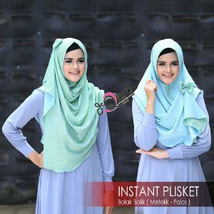 Dijual Exlusive Instant Hijab PLISKET BOLAK BALIK By dQiara Murah