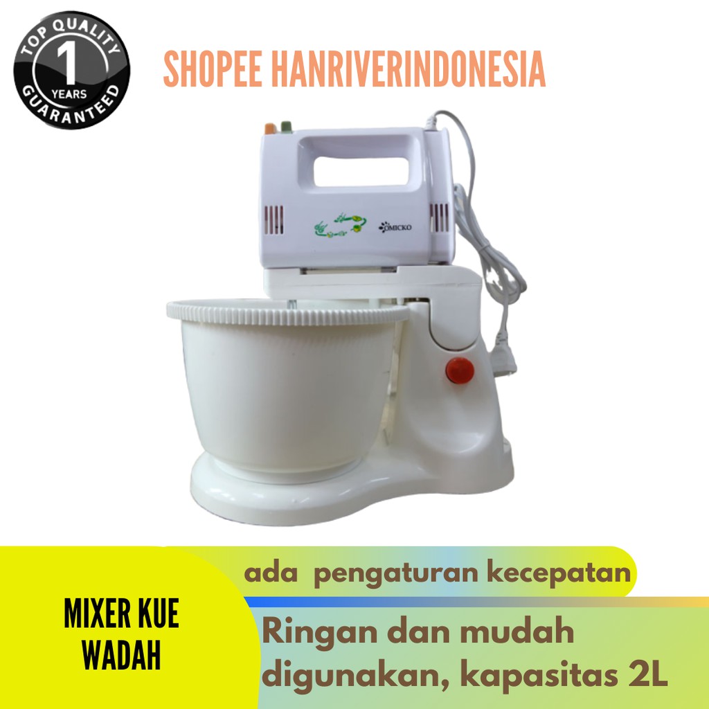 Mixer Dengan Mangkok Putar Omicko Omega- Alat Membuat Kue Mixer Omicko