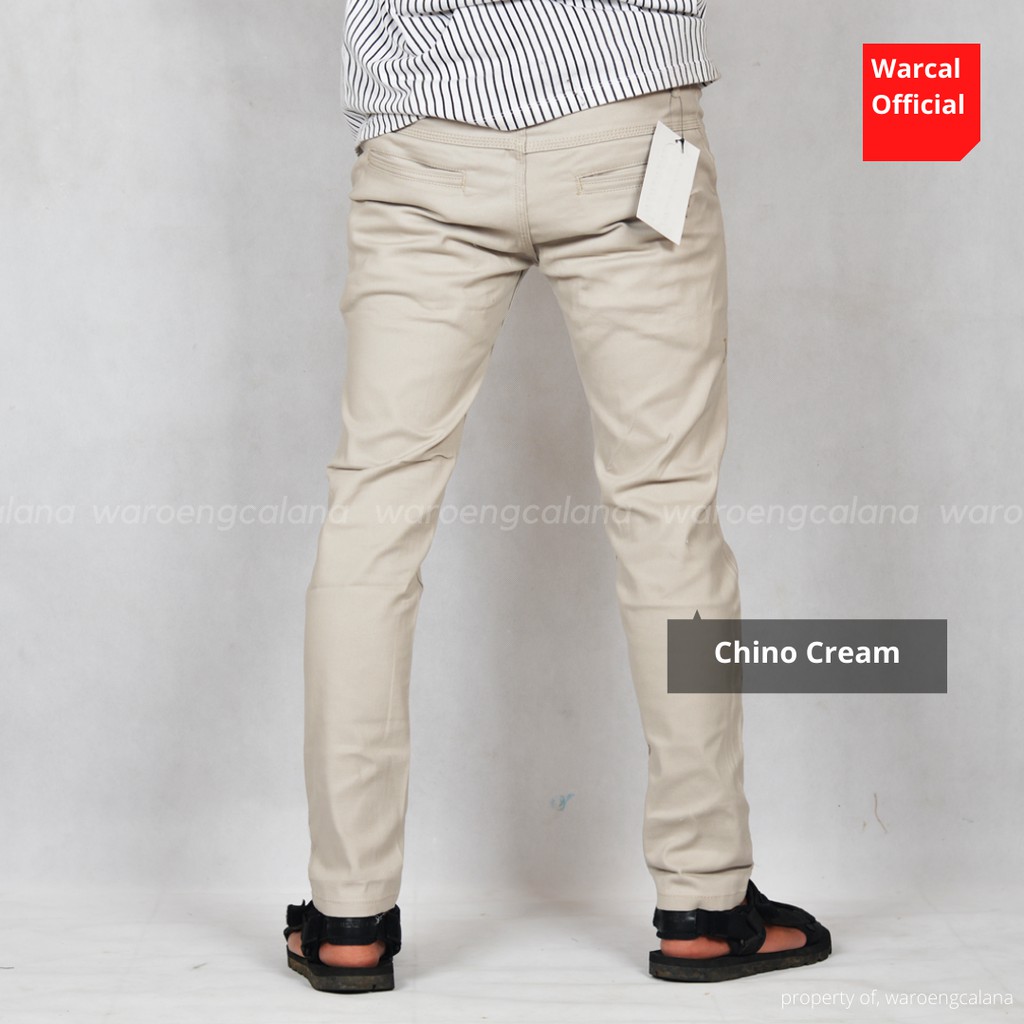 Chino Pants Cream Original Lokal Brand