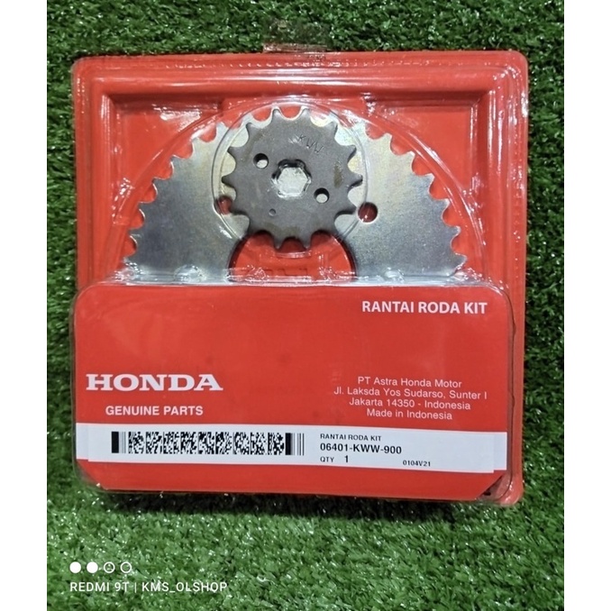 Gearset Girset Gear Gir Rantai Set Paket Blade New, Revo Absloute New, Revo Fi, Blade Fi KWW ORIGINAL AHM 06401-KWW-900