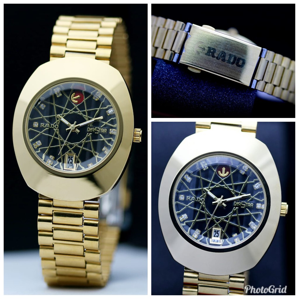 Jam Tangan Wanita Cewek Perempuan Fashion Analog Keren Rado Diastar Tanggal Premium Tali Rantai