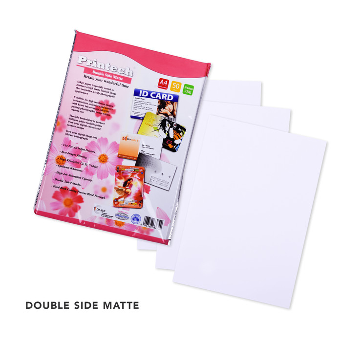 Kertas Foto / Photo Paper Printech Double Side Matte A4 230g