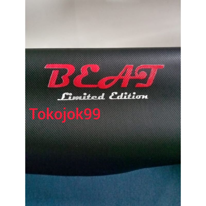 kulit jok motor beat limited edition
