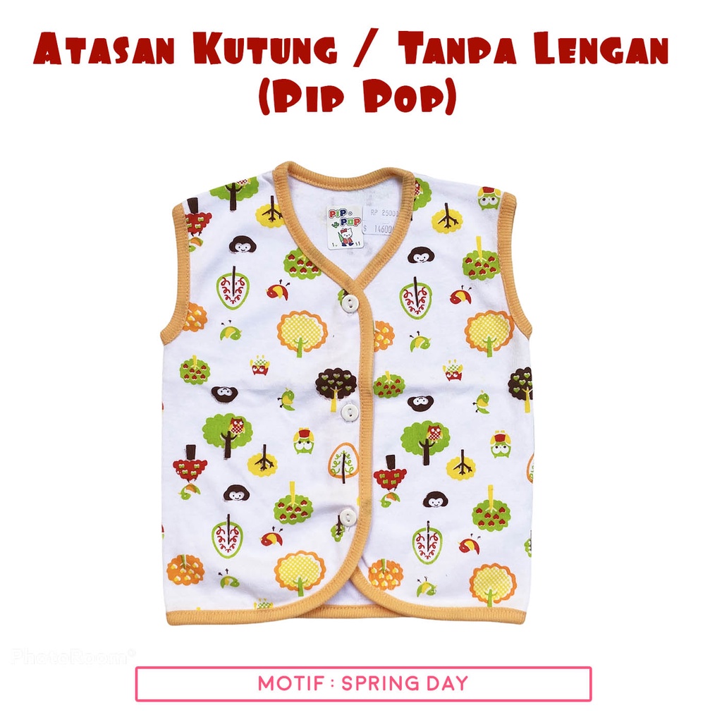 Atasan Kutung /  Tanpa Lengan Spring day Pip pop