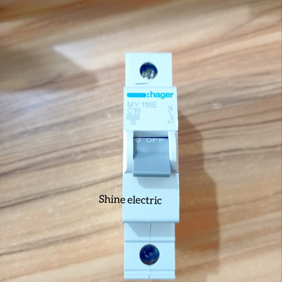 MCB Hager 16A 1 Phase 16 Ampere MY116E 16 A 1 Fase