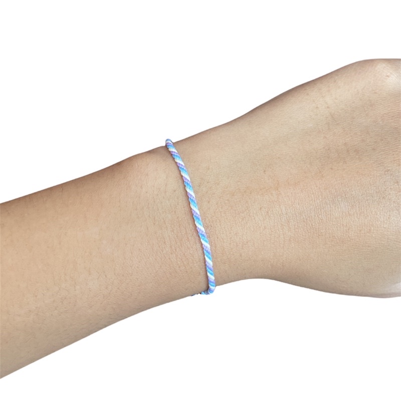 [variasi E] 1pcs gelang rainbow - gelang warna pastel - gelang satu layer - gelang simple - gelang cantol