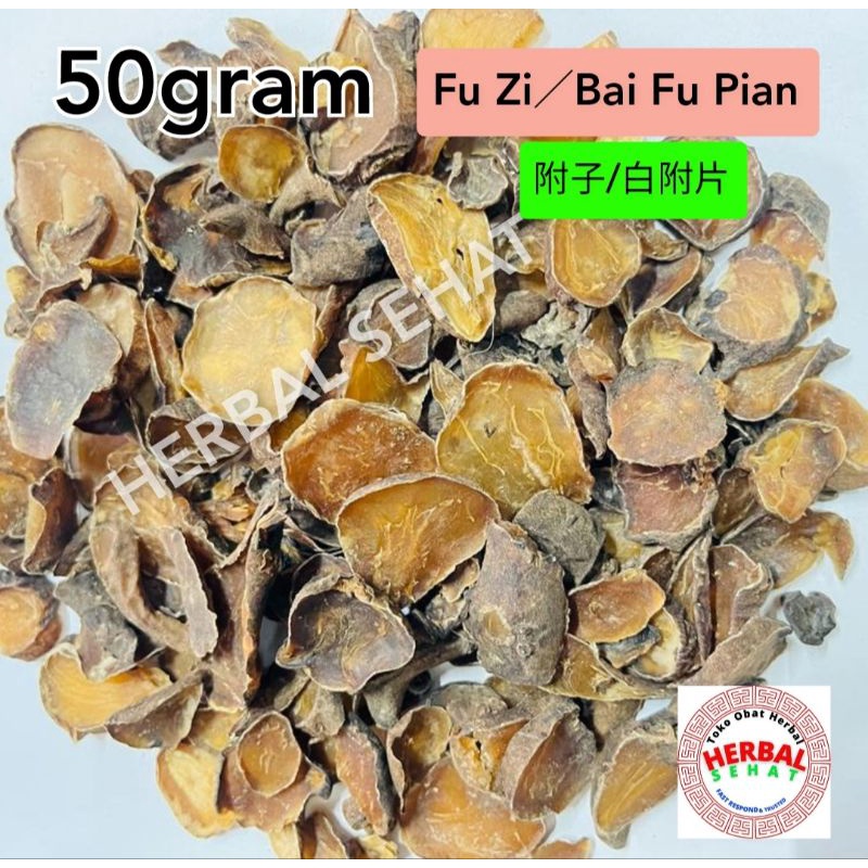 

Zhi Fu Zi 制附子 50g - Aconiyum Carmichaeli Debx