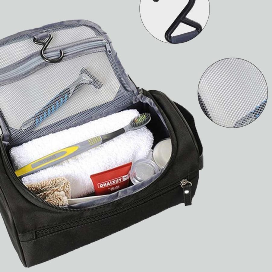 (DISKON) Tas Travel Peralatan Mandi - Tas Travel - Organizer Peralatan Mandi Pria - Tas Perlengkapan