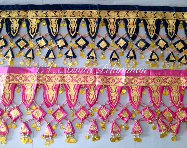 jurai pelaminan EMAS tirai pelaminan padang melayu medan/ Ondas cencang cancang dekorasi wedding