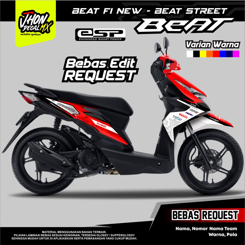 Decal Beat Fi ESP Decal Beat Street Simple Minimalis Decal Beat Fi 2016 2017 2018 2019 2020 2021 202