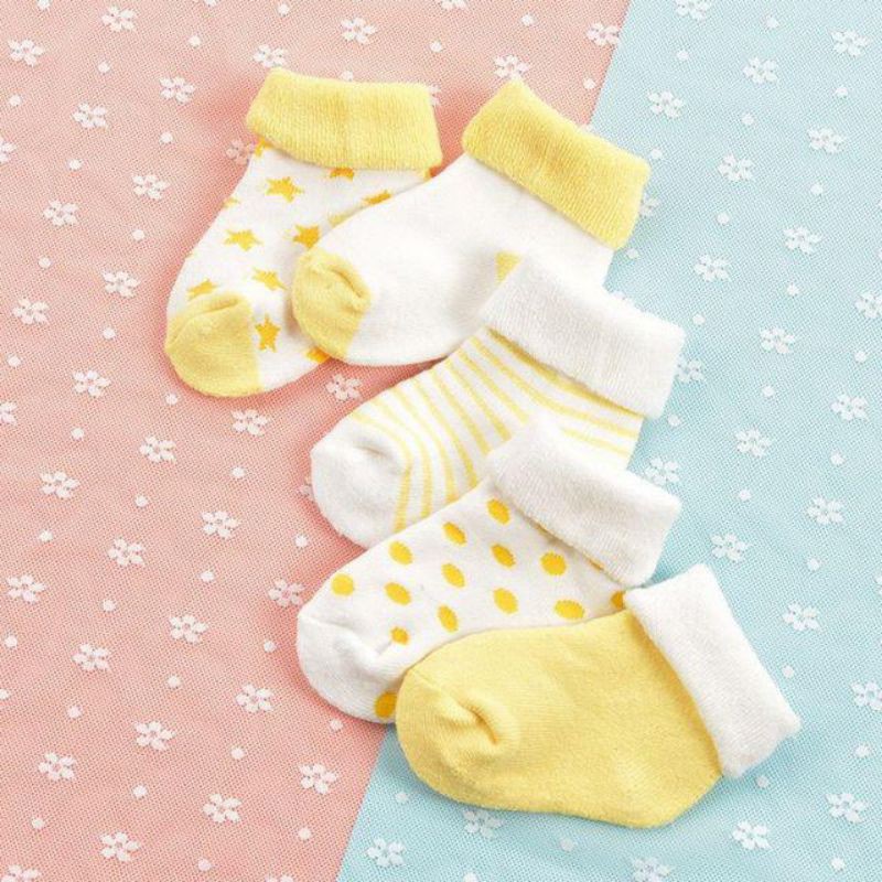 (1pasang) KK  bahan handuk Super Lembut dan Tebal Kaos kaki bayi (0-12 Bulan)import