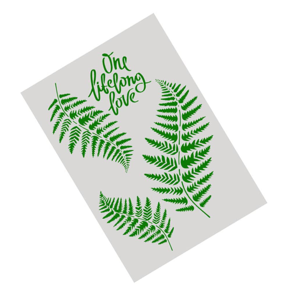 Plastic Stencil - One Lifelong Love Pattern (29,5x21,0cm)