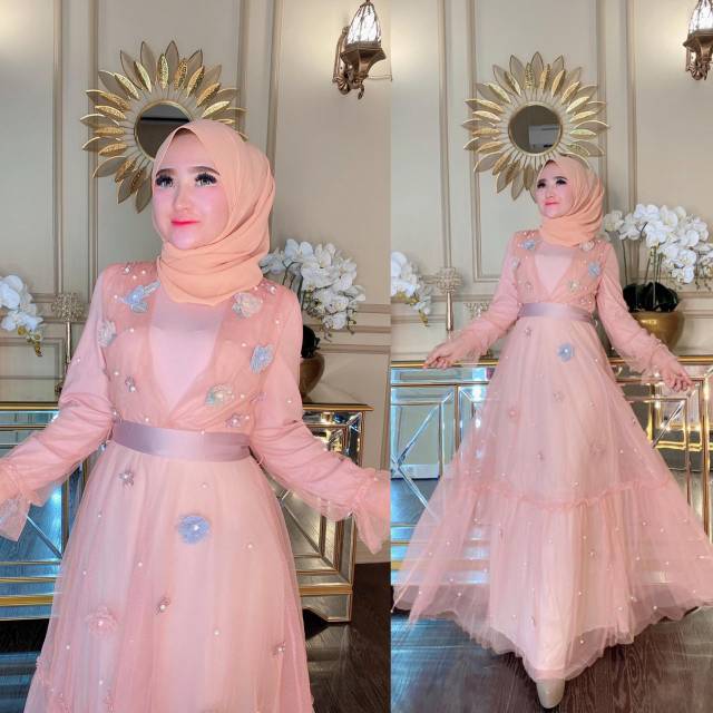 Dress tutu bunga shellasaukia original