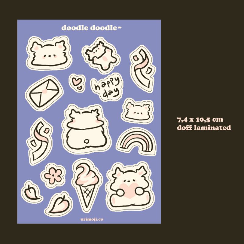 

URIMOJI.CO - Doodle-doodle sticker sheet