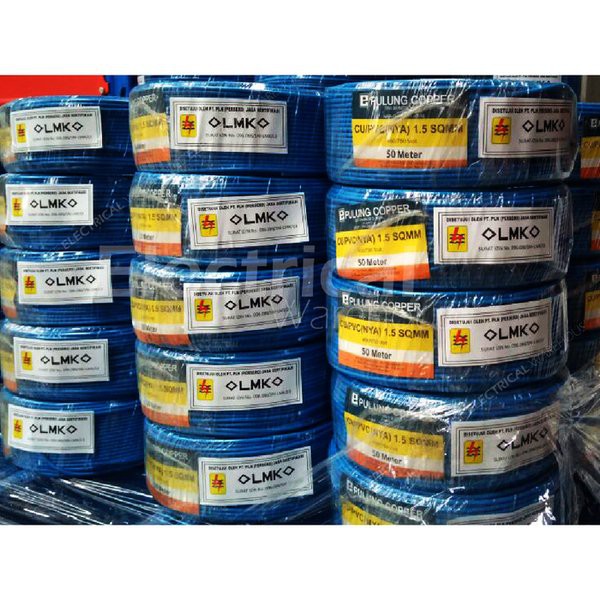 Kabel Listrik NYA 1x1.5mm2 PULUNG Meteran (1.5 mm 1.5mm 1.5mm2 1x1.5 mm2 1x1.5mm )