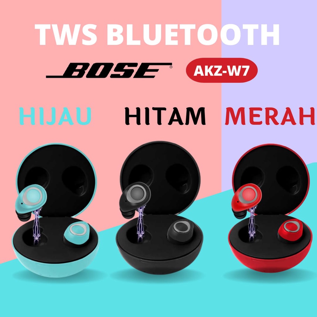 Headset Bluetooth Sport Boxe Akz W7