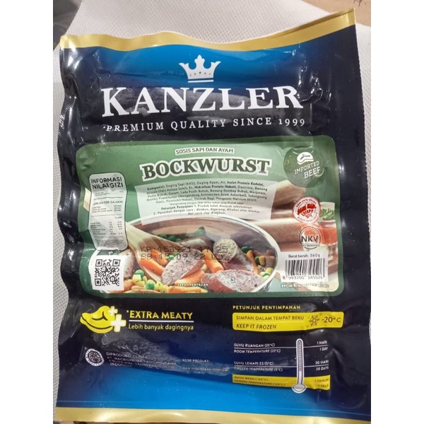 

Kenzler Bockwurts 360grm