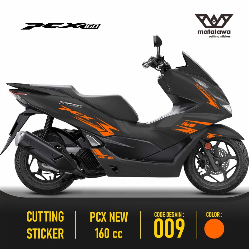 Cutting Sticker PCX 160 - Aksesoris Motor Stiker Striping Honda PCX 160 cc Skotlet Sticker Lis Varia