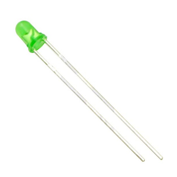 LED Diffused 3mm Green Hijau lampu Led diode super terang High Quality