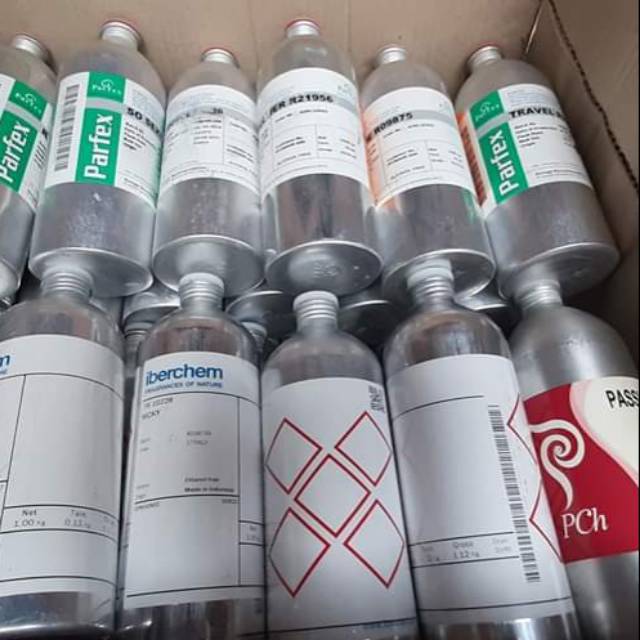 Botol bekas bibit parfum ukuran 1 kg mulus