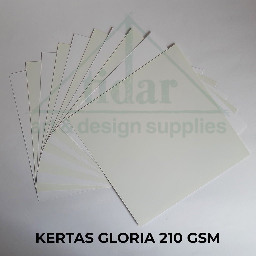 

Kertas Gloria 210 gsm - Karton Halus Tebal - Drawing / Watercolour Paper - Gambar / Cat Air / Cat Poster #2