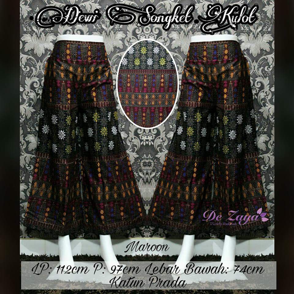 Celana Kulot Songket Prada