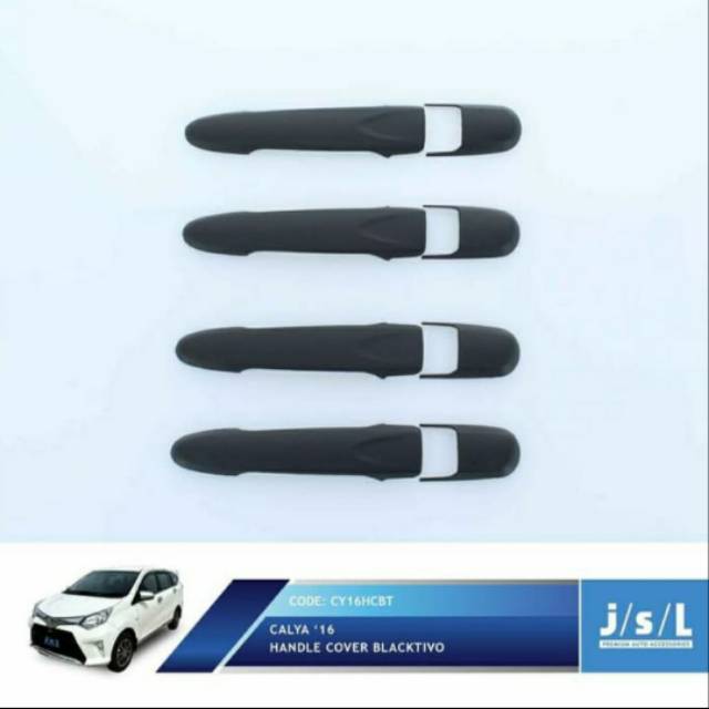 Cover handle mobil Calya/ Sigra 2016 Hitam &amp; Chrome jsl