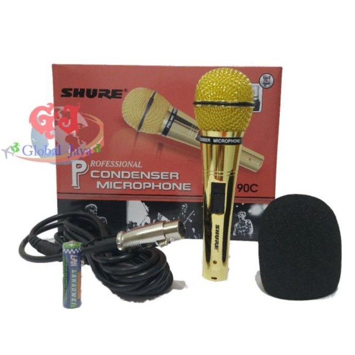 mic condensor shure pro90c free kabel mic kabel shure pro 90c mic shure murah karaoke microphone