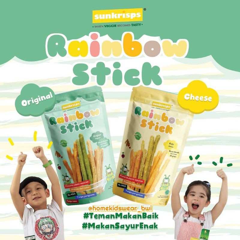 

Sunkrisps Rainbow Stik/Camilan Sehat