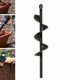 ➶ MPT Mata Bor Penggali Tanah Garden Drill Steel Titanium Spiral ▼