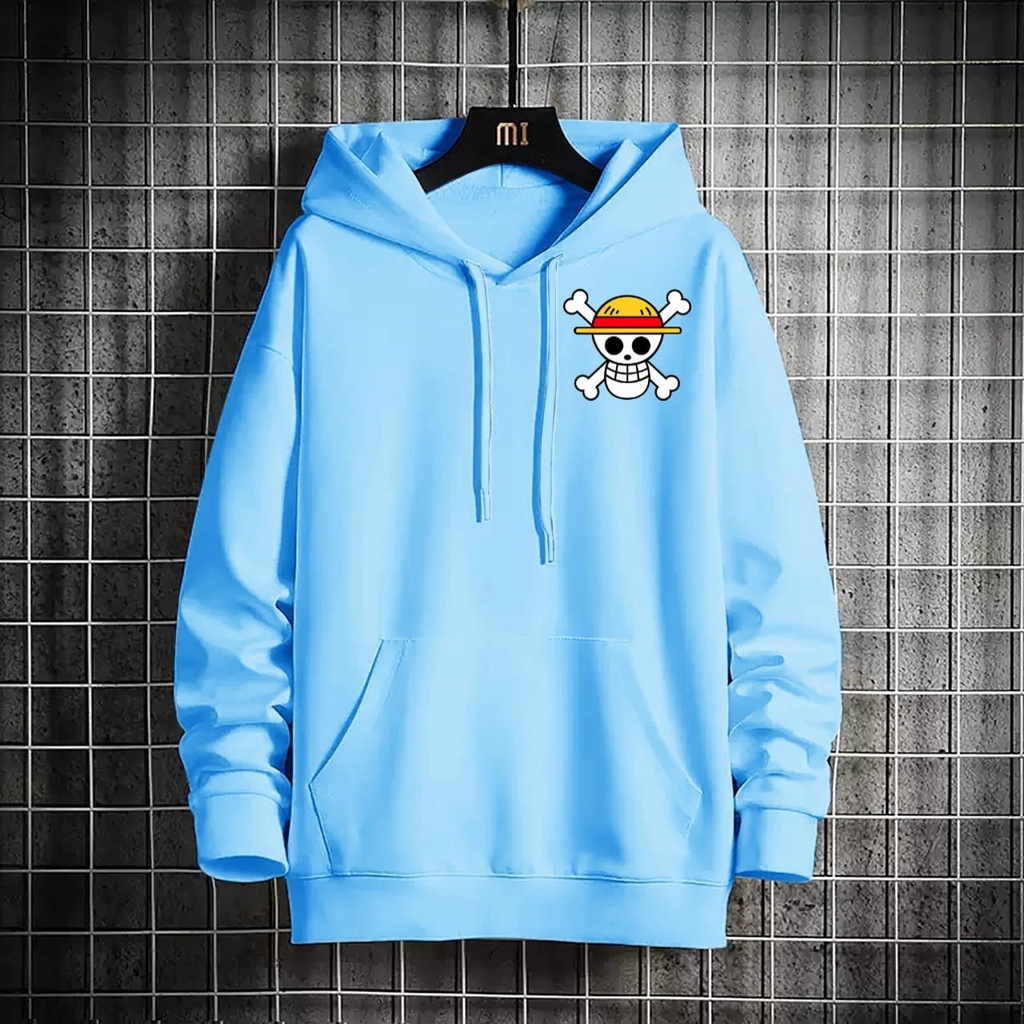 BISA COD-SWEATER HOODIE LUFFY/HOODIE TEBAL/HOODIE PRIA DAN WANITA/HOODIE MURAH