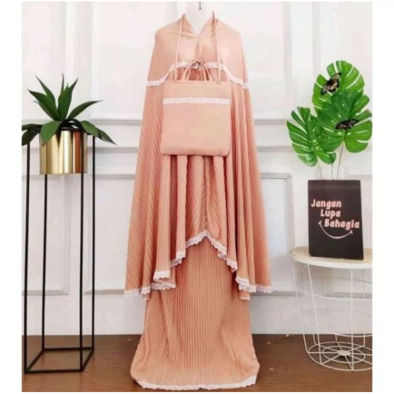 Mukena Plisket Dewasa jumbo Mukena Plisket terbaru Mukena Plisket Murah Mukena Traveling terbaru2021